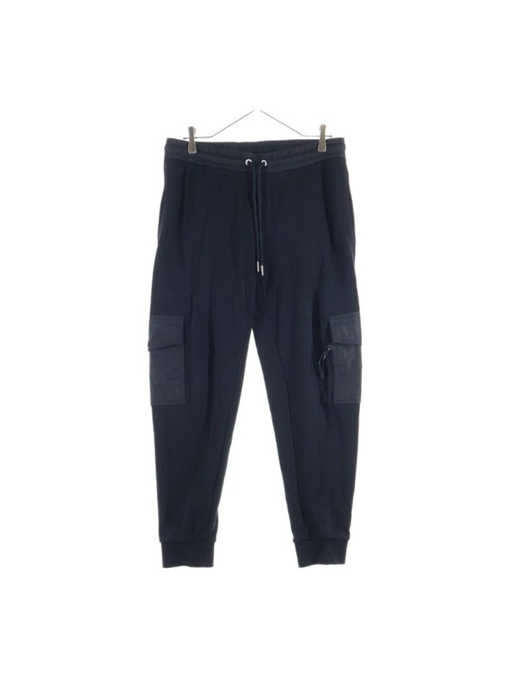 Moncler Pantarone Lungo Pantalone Logo Patch Nylon Paneled Sweatpants Black